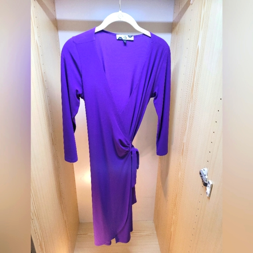 Lily Purple Wrap Dress